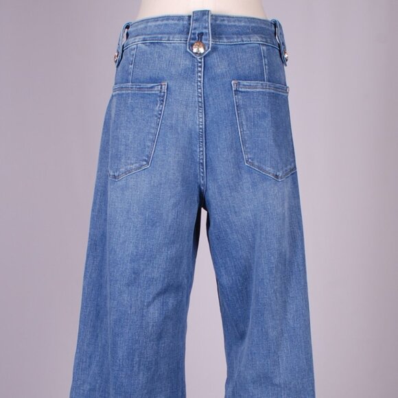 EUC WHBM High-Rise Wide Leg Nautical Jean, Sz - 14L - Picture 6 of 7